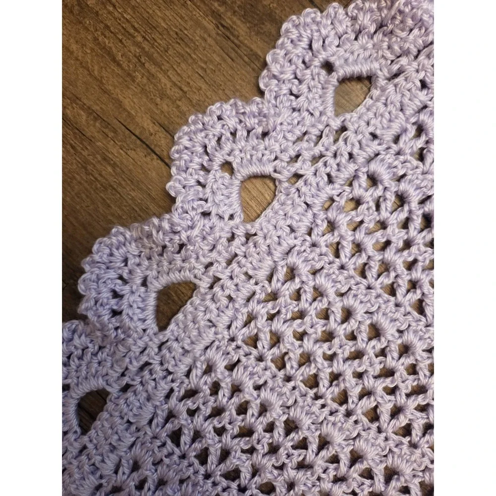 Lavender Crocheted‎ Blanket